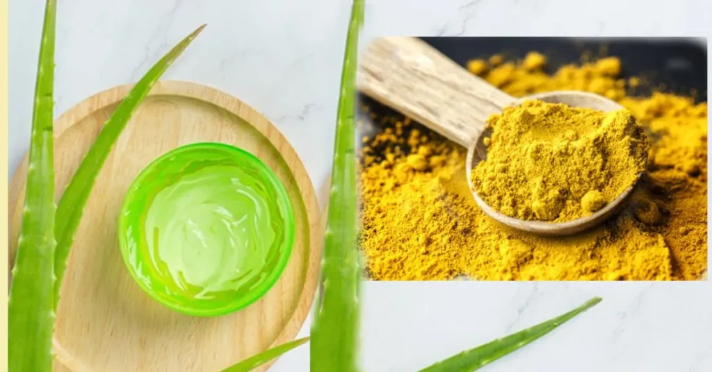 Aloe Vera and Turmeric Paste