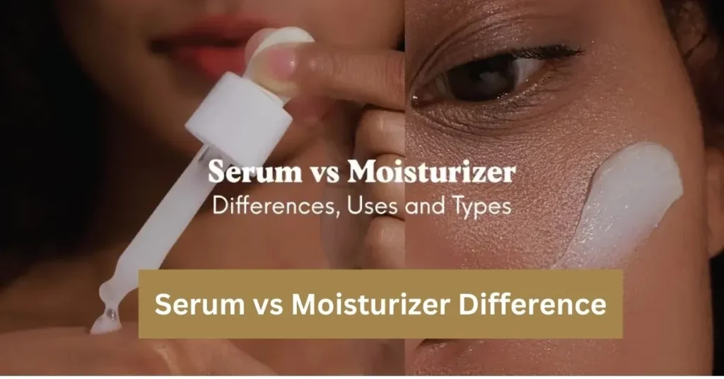 Serum vs Moisturizer Difference